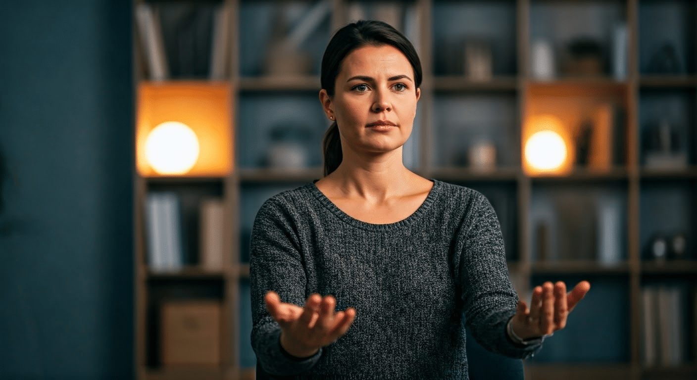 A group actively participating in the DBT 'observe' exercise during a mindfulness session