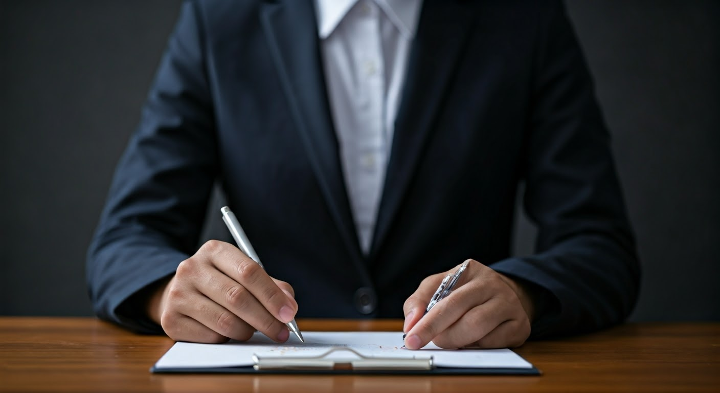 Close-up of hands using translation tool